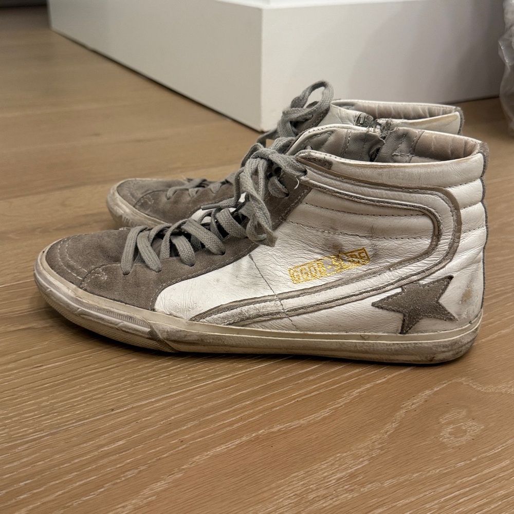 Golden Goose Slide High Top Sneakers - Size 39